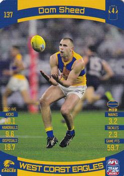 2021 Team Coach AFL #137 Dom Sheed Front